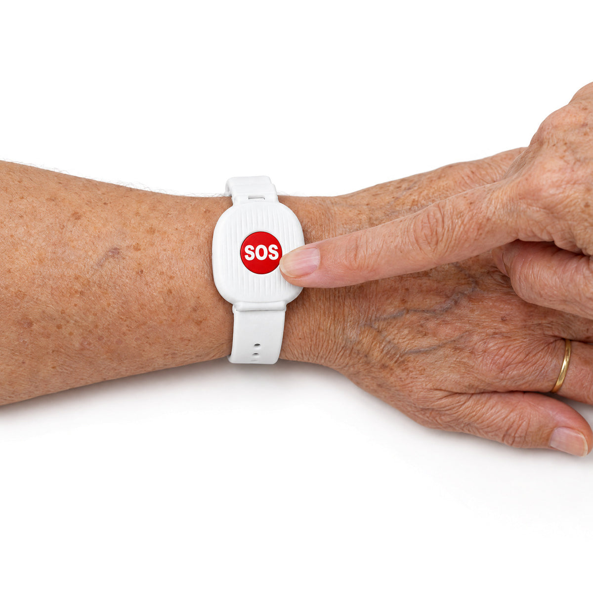 Pulsera SOS HeyCuida · Botón de emergencia para mayores