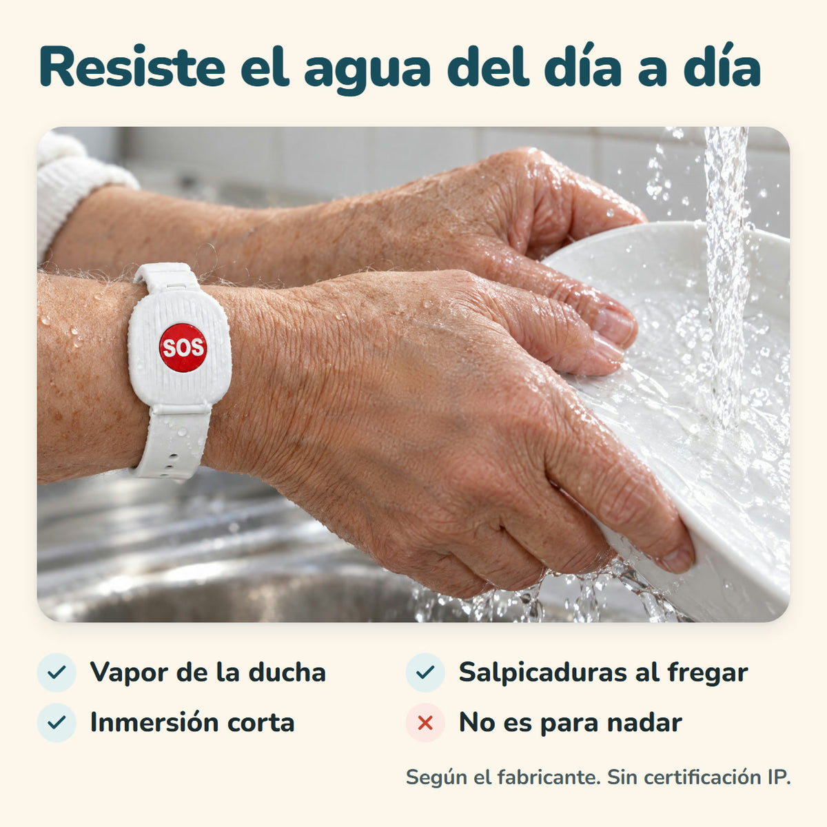Pulsera SOS HeyCuida · Botón de emergencia para mayores